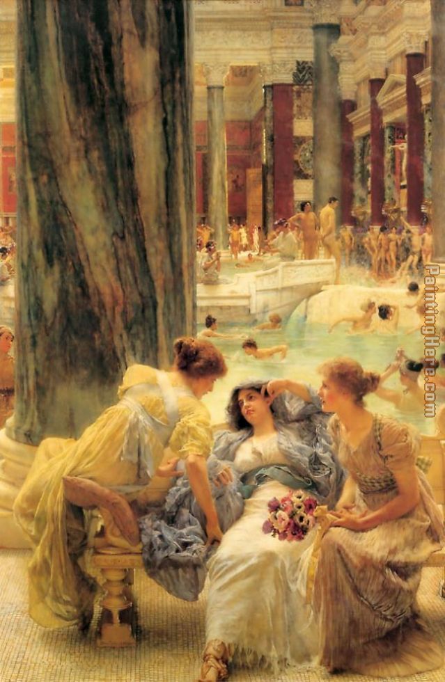 The Baths of Caracalla painting - Sir Lawrence Alma-Tadema The Baths of Caracalla art painting